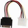 PC kabel NEDIS Interní napájecí kabel | Molex Zástrčka - SATA 15-pin Zásuvka | 0,15 m | Různé