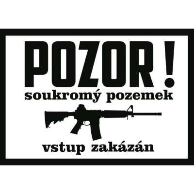 Hliníková cedule Soukromý pozemek vstup zakázán – Hledejceny.cz