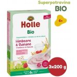 Holle bio kaše s kozím mlékem malinami a banánem 200 g – Zboží Dáma