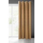 EUROFIRANY ZATEMŇOVACÍ ZÁVĚS NA KROUŽCÍCH ADELLE 140X250 CM MEDOVÁ – Hledejceny.cz