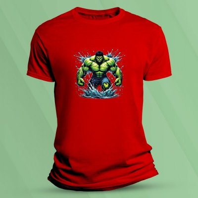 Sandratex dětské tričko s potiskem Naštvaný Hulk Červená – Hledejceny.cz