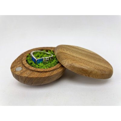 Wook dřevěná krabička na snubní prsten Beholder jilm – Zboží Mobilmania