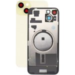 Kryt Apple iPhone 15 Plus Sklo Zadního Housingu + Sklíčko Kamery + Kovová Destička + Magsafe Magnet žlutý – Hledejceny.cz