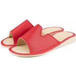 Vlnka dámské letní kožené pantofle bez špice Darla červená – Hledejceny.cz