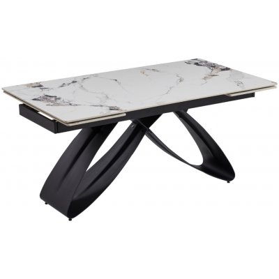 JAKS Luigi 160 - 240 cm bílý mramor černý – Hledejceny.cz