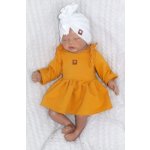 Z&Z Dětské teplákové šatičky tunika Princess hořčicové – Zboží Dáma