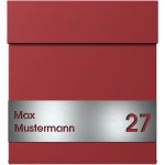 Max Knobloch Luxusní poštovní schránka KNOBLOCH MAILBOX 11 Barva: Orientální červená – Zboží Mobilmania