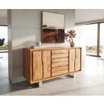 Delife Live Edge 147 cm 3 zásuvky 2 dvířka – Hledejceny.cz