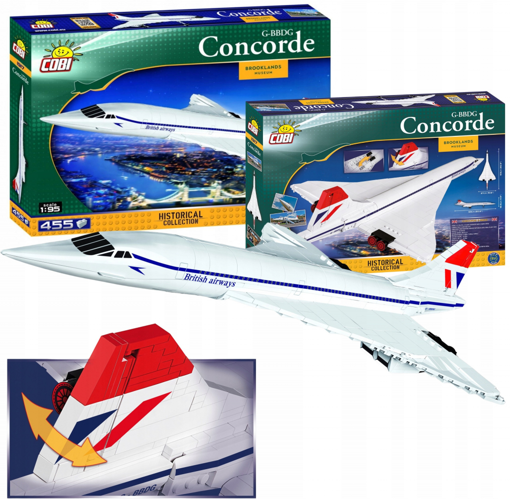COBI 1917 Historie Nadzvukové dopravní letadlo CONCORDE G-BBDG