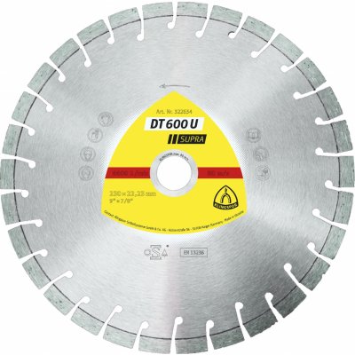 Diamantové řezné kotouče DT 600 U KLINGSPOR Varianta: DT 600 U 100X2,4X16 – Zboží Dáma