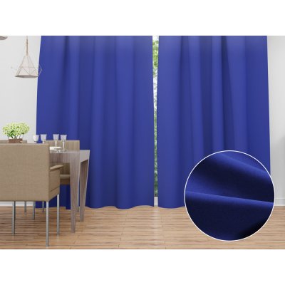 Biante Dekorační závěs Rongo RG-022 Královský modrý 140x220 cm – Zboží Mobilmania