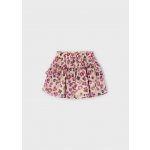 Mayoral sukně s volány šifónová Kytičky vínová – Zboží Dáma