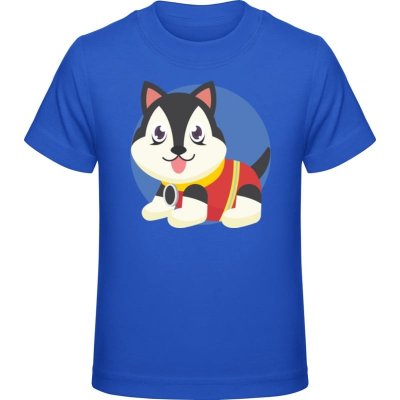 Premium Tričko pro Děti Design se psem pro děti záchranář Royal Dětské – Zboží Mobilmania