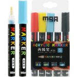 M&G popisovač akrylový acrylic marker 2 mm sada 5 ks 450376 – Sleviste.cz