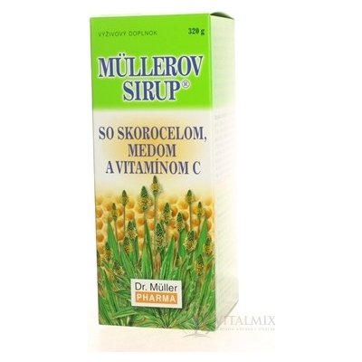Müllerův sirup s jitrocelem medem a Vit. C 320 g – Hledejceny.cz