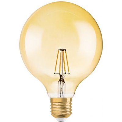 Osram žárovka LED Vintage 1906 E27 6,5W/824 GLOBE G120 FILAMENT GOLD – Zboží Mobilmania