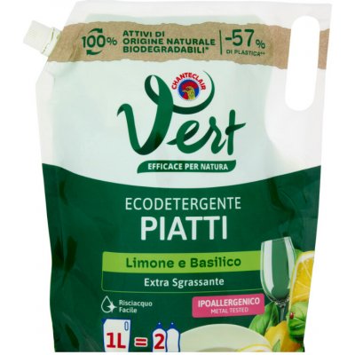 Vert prostředek na nádobí Piatti Limone e Basilico 1 l – Zboží Dáma