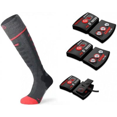 LENZ Set Heat Sock 5.1 + Lithium Pack rcB 1200 vyhřívané ponožky anthracite/red – Hledejceny.cz