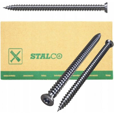 Stalco Kalené vruty do zárubní pozink torx 7,5x132mm 100 Ks – Hledejceny.cz