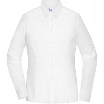 James & Nicholson dámská košile s dlouhým rukávem JN1371 Bílá – Zbozi.Blesk.cz