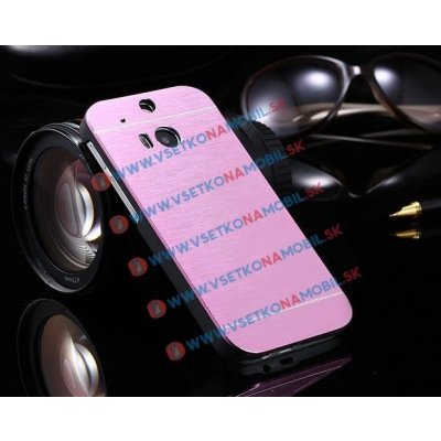 PROTEMIO 594 Hliníkový kryt HTC One M8 růžový