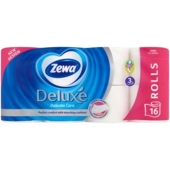 Zewa Deluxe Aqua Tube Delicate Care 3 vrstvý 150 útržků 16 ks