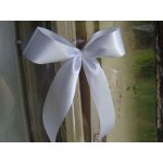 Mašle na auto atlasová bílá, nebo barva na přání – Hledejceny.cz