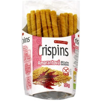 Extrudo Tyčinky Crispins amarantové 50 g – Sleviste.cz