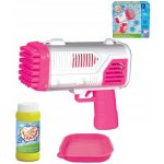Výrobník bublin Extreme bublifukovač růžová pistole set s náplní 113ml na baterie – Zboží Dáma