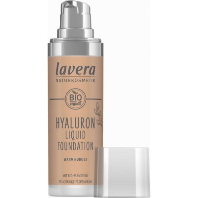 lavera Lehký tekutý make-up s kyselinou hyaluronovou 03 Warm Nude 30 ml