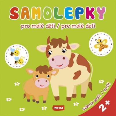 Samolepky pro malé děti Samolepky pre malé deti zelený sešit zelený zošit CZ SK vydanie – Sleviste.cz