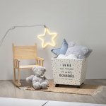 Atmosphera for kids Úložný box na kolečkách dřevěný 45 x 45 x 41 cm bílá a modrá barva – Zbozi.Blesk.cz