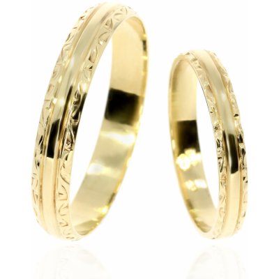 Zlatnictví Helios Zlaté snubní prsteny L 282 – Zboží Dáma