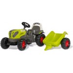 Rolly Toys Šlapací traktor Claas s čelním nakladačem a přívěsem – Sleviste.cz