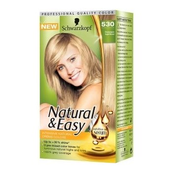 Schwarzkopf Natural & Easy 530 světle plavá champagne 50 ml