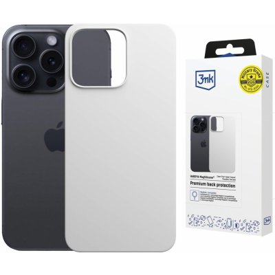 3mk Hardy MagSilicone pro Apple iPhone 15, stříbrno bílá – Zboží Mobilmania