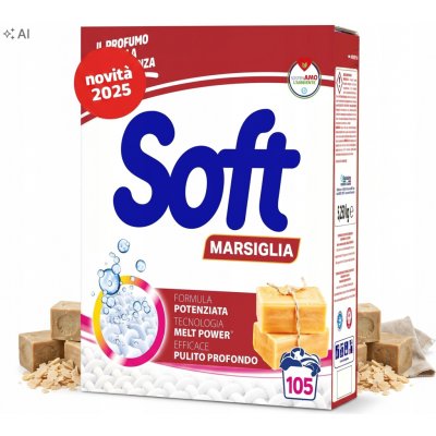 Soft Marsiglia Univerzální prací prášek 5,25 kg 105 PD – Hledejceny.cz