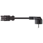 BACHMANN Kabel síťový, CEE 7/7(M) - GST18(F), 3m, černý (375.003) - 19.07.1258 – Zboží Mobilmania
