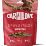 VAFO Praha s.r.o. CARNILOVE Dog JERKY Turkey & Venison 100 g – Hledejceny.cz