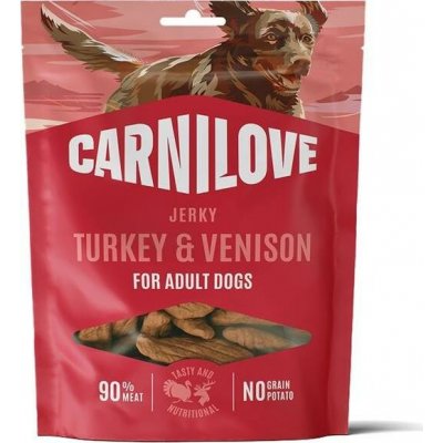 VAFO Praha s.r.o. CARNILOVE Dog JERKY Turkey & Venison 100 g – Hledejceny.cz