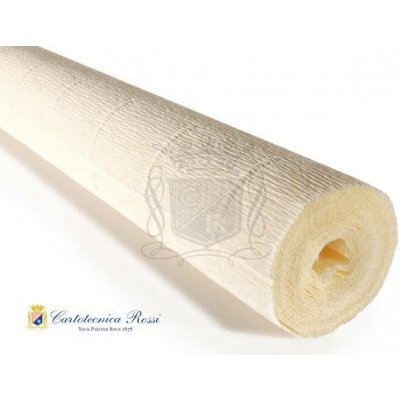Italský krepový papír Cartotecnica Rossi 140g (50 x 250cm) - bílý krém 903 – Sleviste.cz