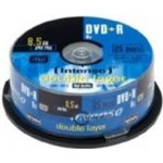 Intenso DVD+R DL 8,5GB 8x, cakebox, 25ks (4311144) – Zboží Živě