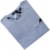 Pánské pyžamo C-lemon pánská bavlněná noční košile kr.rukáv šedá