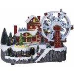 Fééric Lights and Christmas Vánoční vesnička Vánoční scéna s mlýnem – Hledejceny.cz