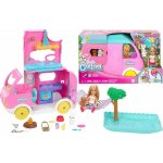 Barbie Chelsea 2 v 1 Karavan s panenkou – Zboží Dáma
