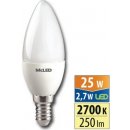 McLED LED žárovka E14 2,7W 25W teplá bílá 2700K svíčka