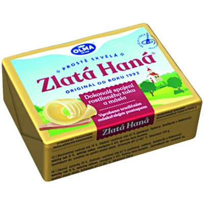 OLMA Zlatá Haná směsný rostlinný tuk 73% 40 x 250 g – Zboží Dáma