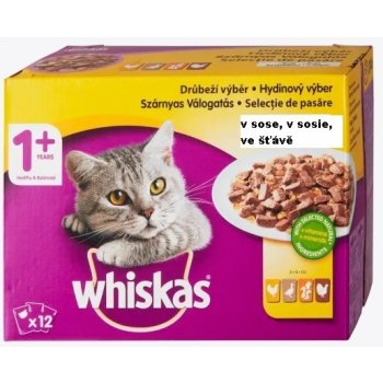 Whiskas Drůbeží výběr ve šťávě 12 x 100 g