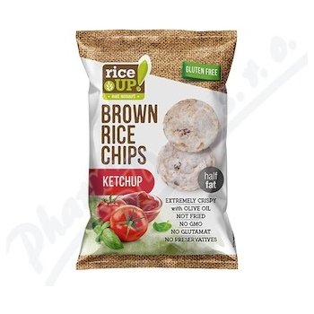 Nuhealth Rýžové chipsy kečup 60g