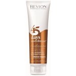 Revlon 45 days total Color care Shampoo & Conditioner 2in1 2v1 šampon a kondicionér pro intenzivní měděné odstíny 75 ml – Sleviste.cz